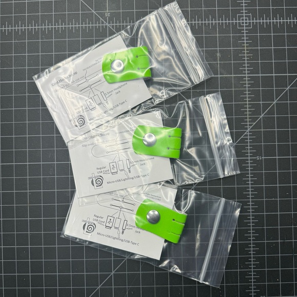 3 pack leather cord holder organizer/ cable storage handmade - Picture 5 of 6